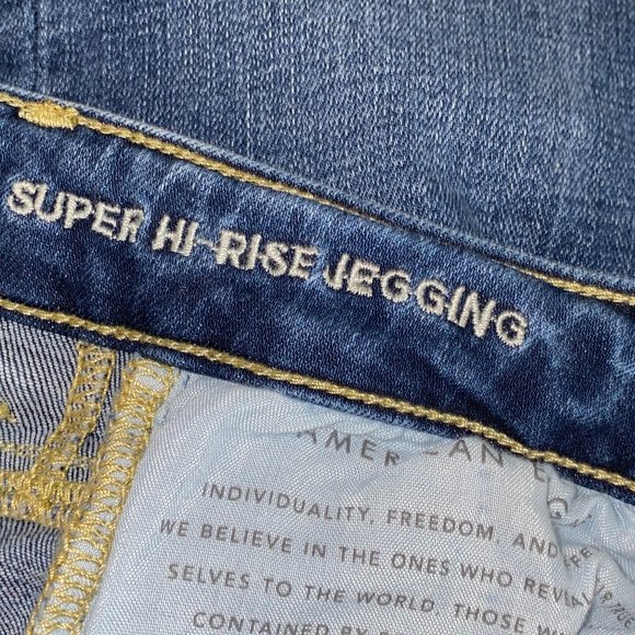 Ae Super Stretch Hi Rise Jegging Jeans 4 - Picture 10 of 11